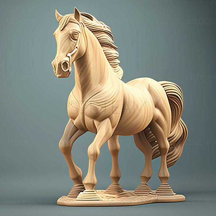3D model Lord Mortons mare famous animal (STL)